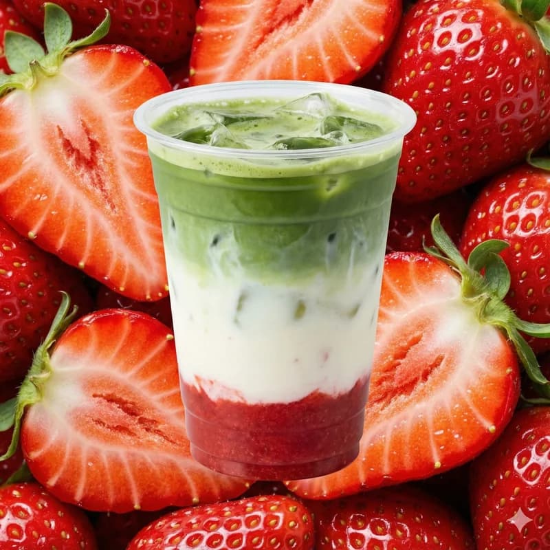 Iced Strawberry Matcha