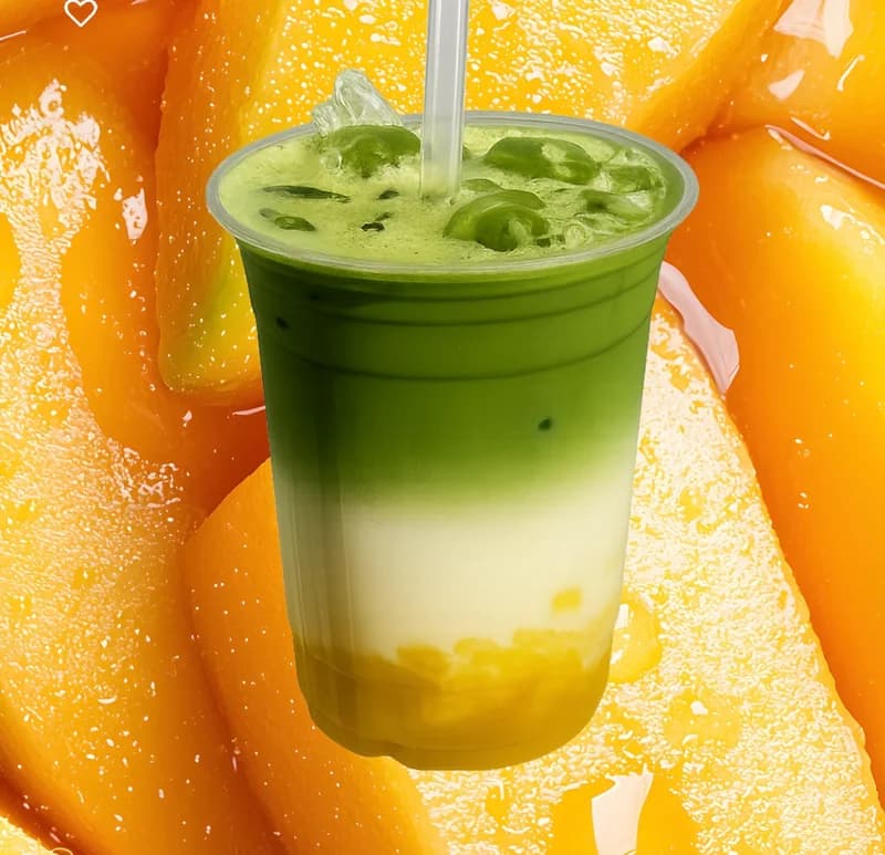 Iced Mango Matcha