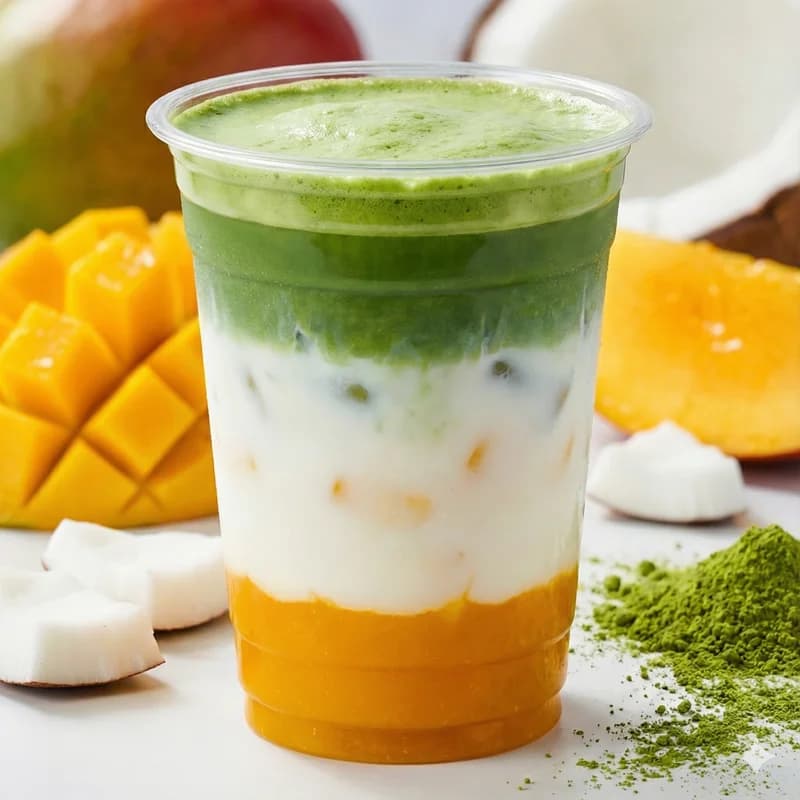 Iced Mango Coco Matcha